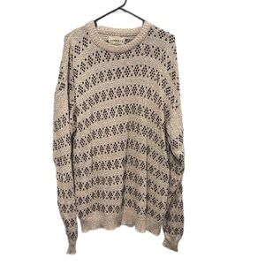 Vintage 90’s Men’s Liberty by Old Glory Sweater Blue Red Green Tan Size XLT